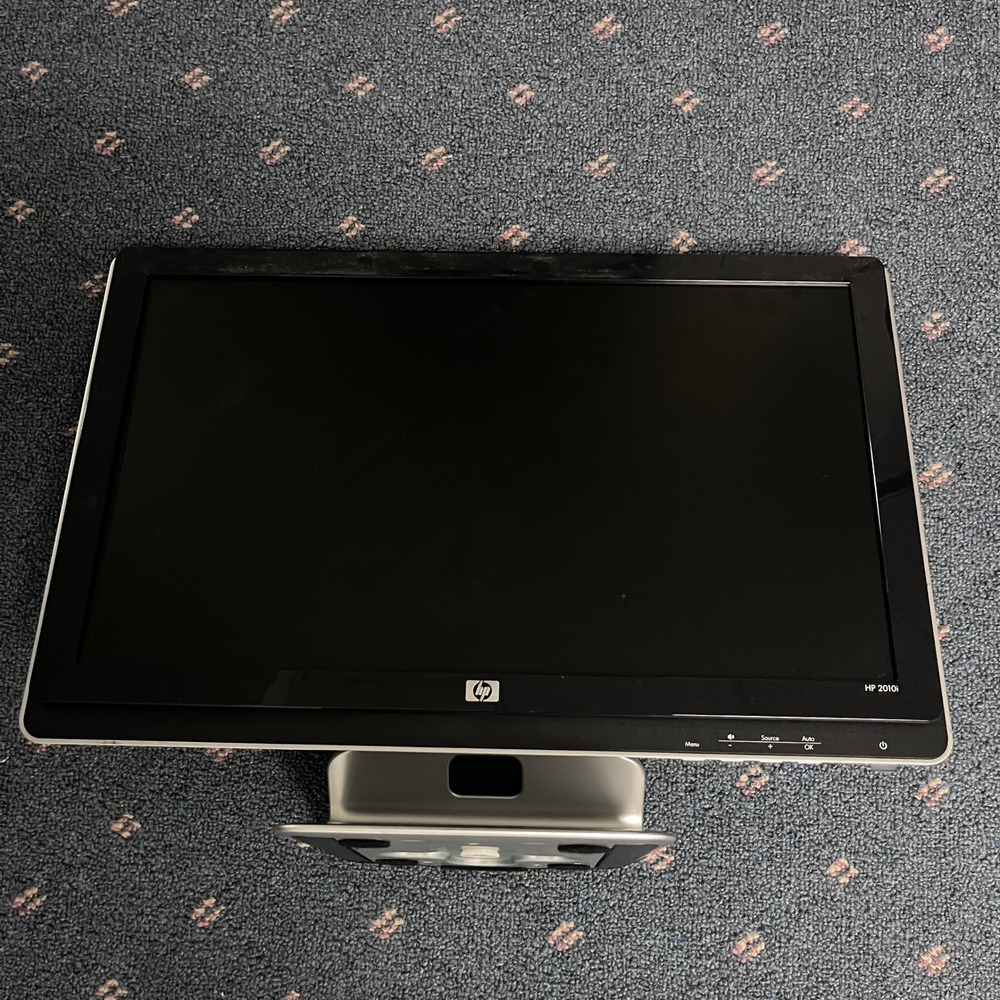 HP 2010i 20 Inch Widescreen LCD Monitor Built-in Speakers DVI VGA WC030A Black